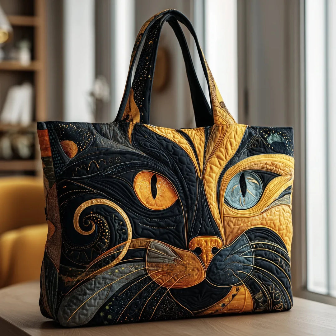 Sac Artisanal - Chat Mystique – sac cabas femme motif chat