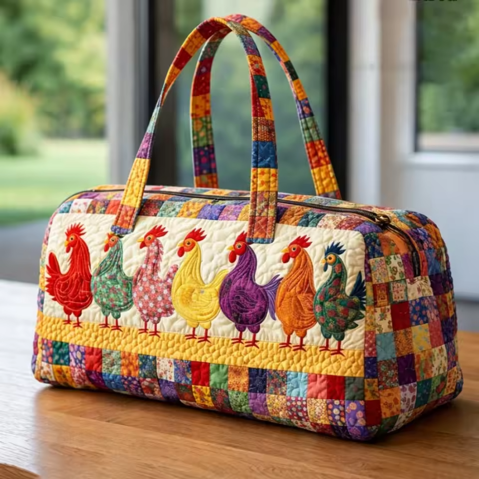 Emilie | Sac de voyage souple fait main – sac de voyage souple motif Emilie