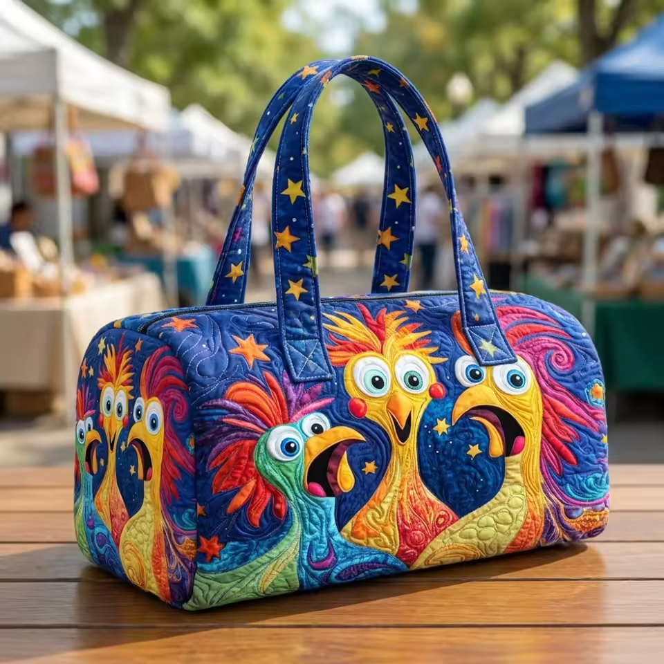 Perrine | Sac de voyage souple fait main – sac de voyage souple motif Perrine