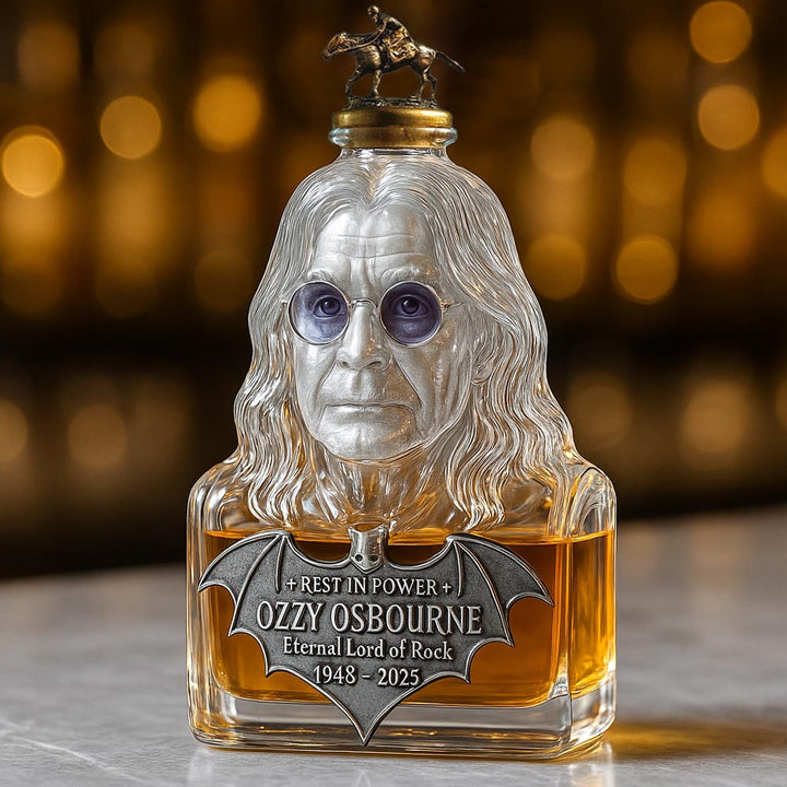 Bouteille de Whisky "Immortalisée dans le Verre"