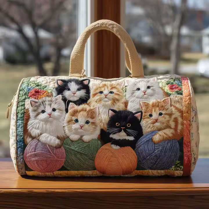 Inès | Sac de voyage souple fait main – sac de voyage souple motif Inès