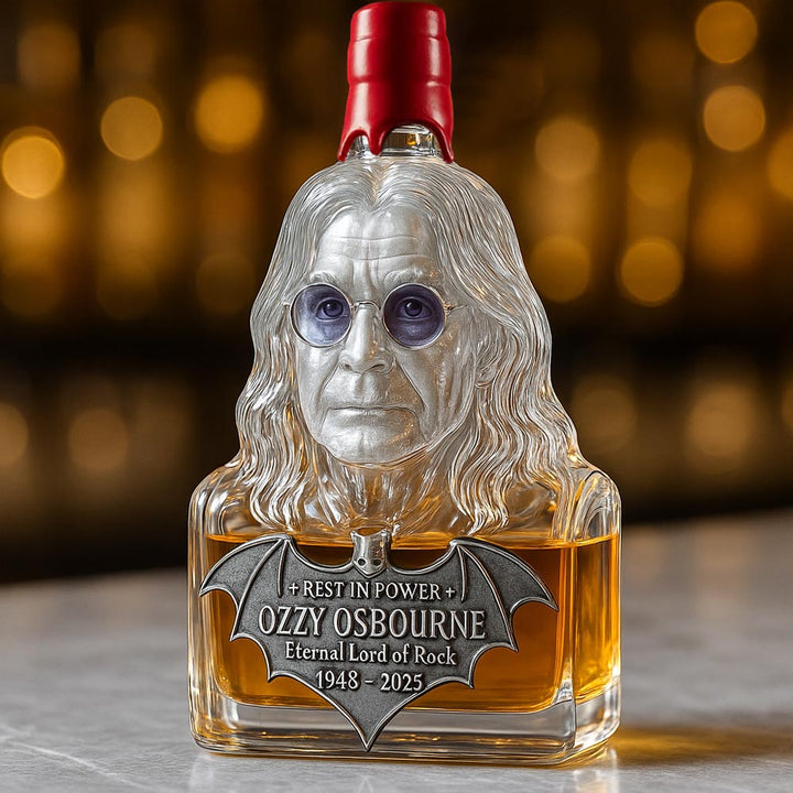 Bouteille de Whisky "Immortalisée dans le Verre"