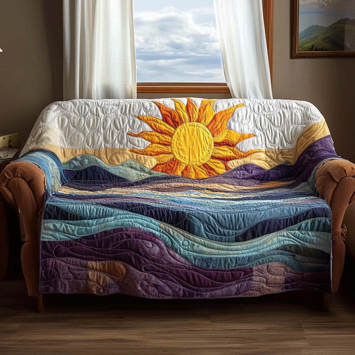Housse de canapé matelassée – Motif ensoleillé