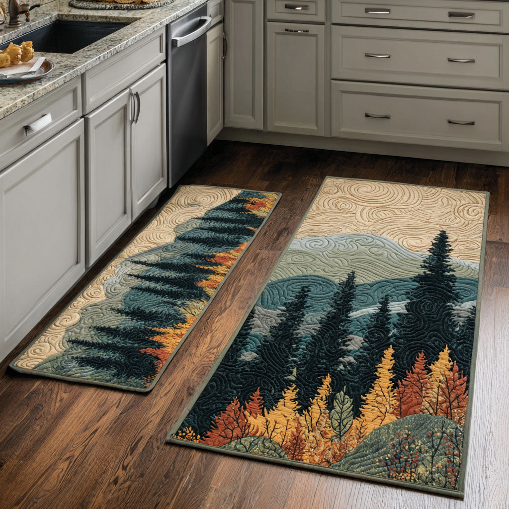 Tapis de cuisine antidérapant – Automne aux tons naturels