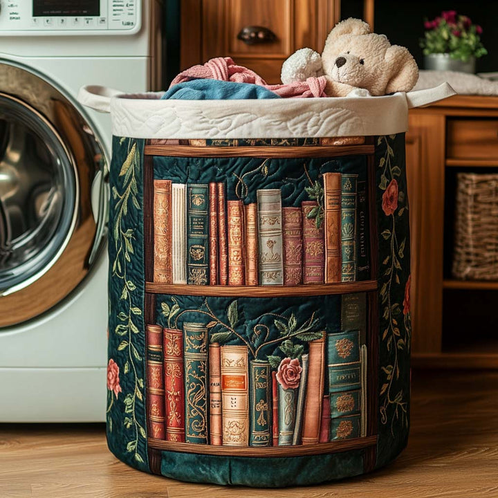 Panier à linge matelassé – Motif littéraire – vue 1