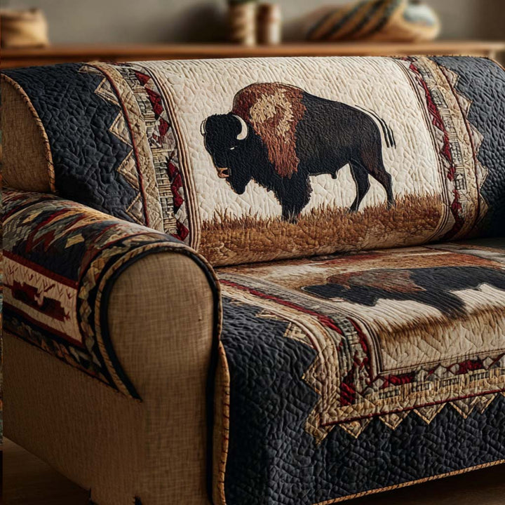 Housse de canapé matelassée – Motif décoratif