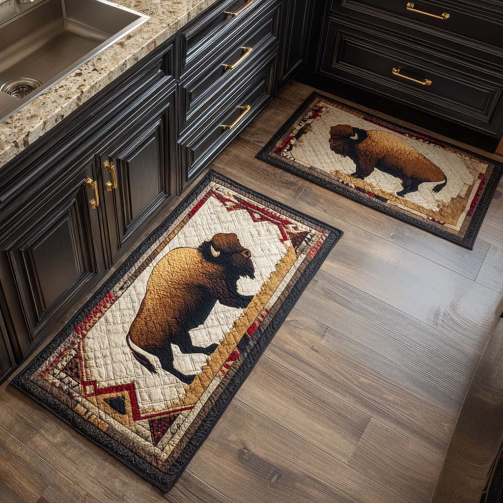 Tapis de cuisine antidérapant – Inspiration amérindienne