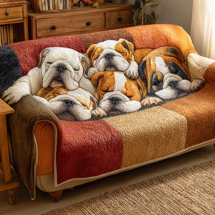 Housse de canapé matelassée – Bulldog – image 1