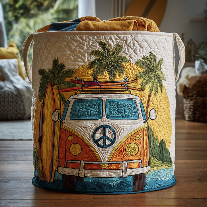 Panier à linge matelassé – Style hippie coloré – vue 6