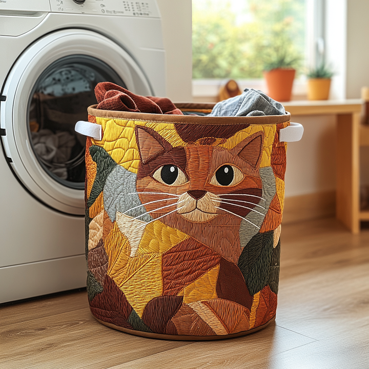 Panier à linge matelassé – Chats – vue 1