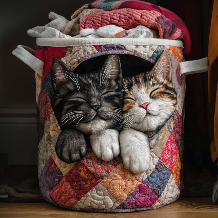 Panier à linge matelassé – Duo attendrissant – vue 1