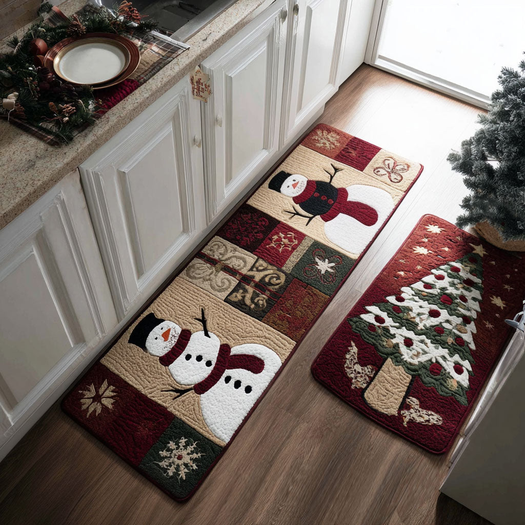 Tapis de cuisine antidérapant – Noël chaleureux