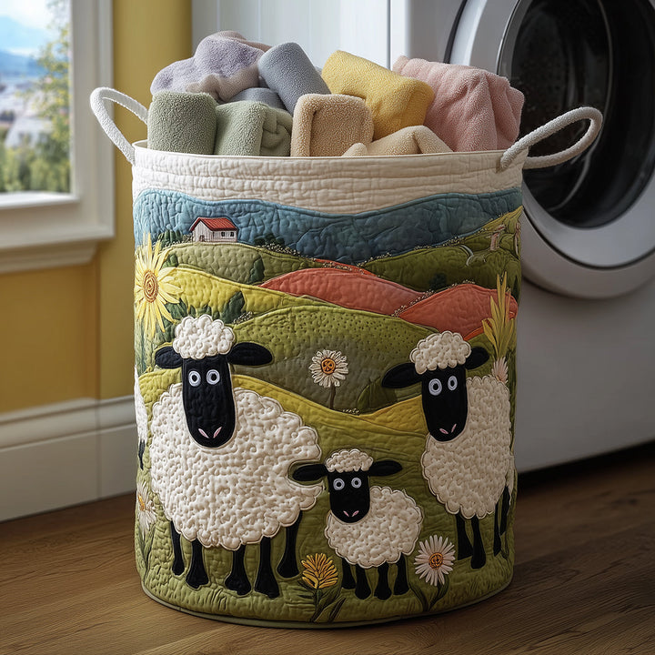Panier à linge matelassé – Petit mouton – vue 1
