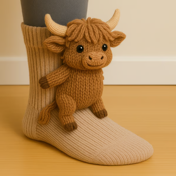 "Chaussettes à Motif Vache Layla" can be rewritten as "Chaussettes Layla avec Motif Vache".