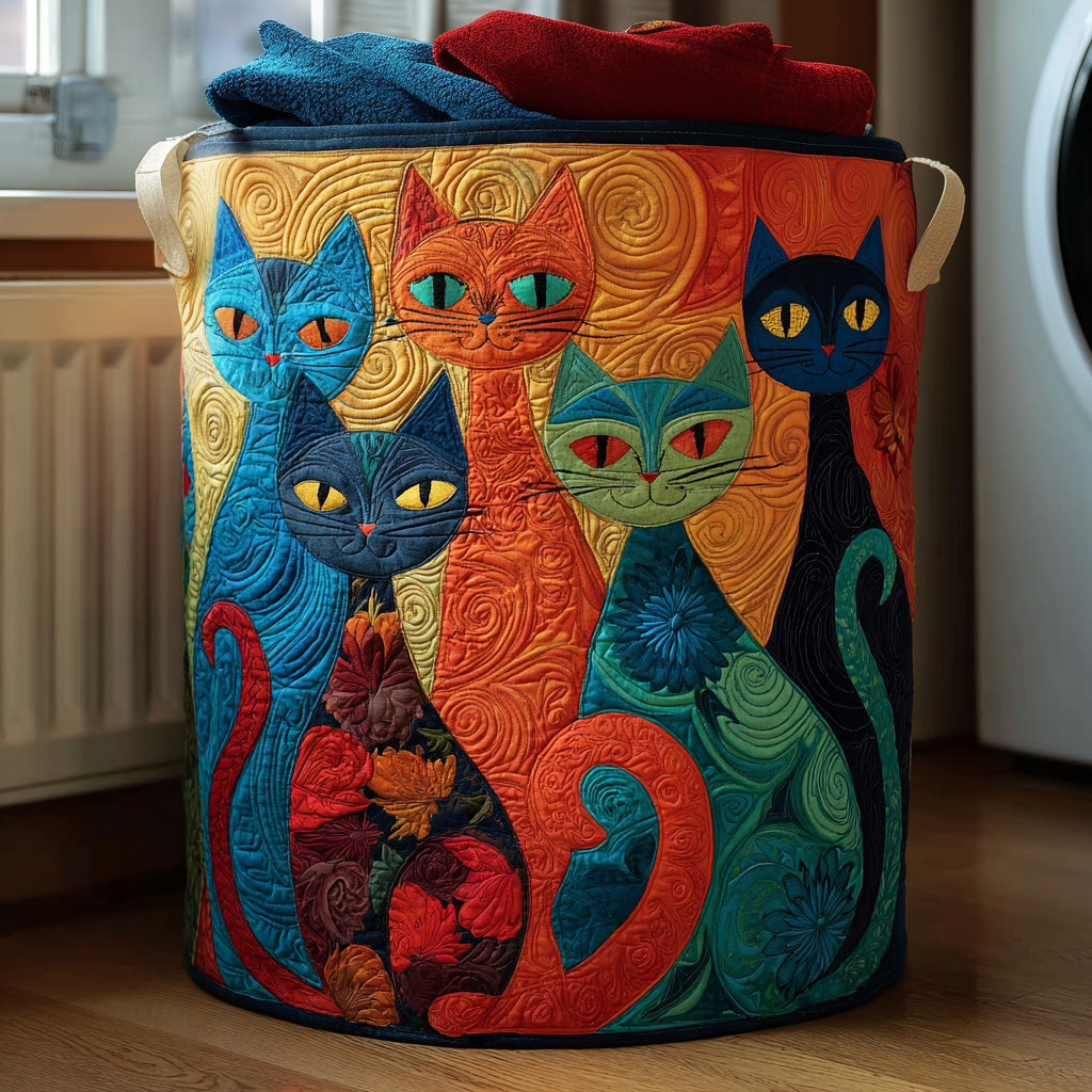 Panier à linge matelassé – Forme de chat – vue 7