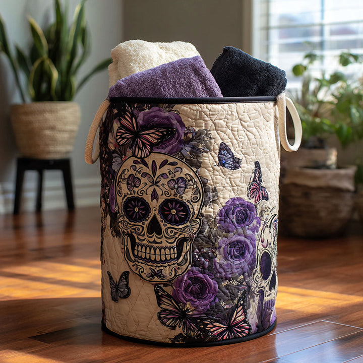 Panier à linge matelassé – Os décoratifs – vue 1