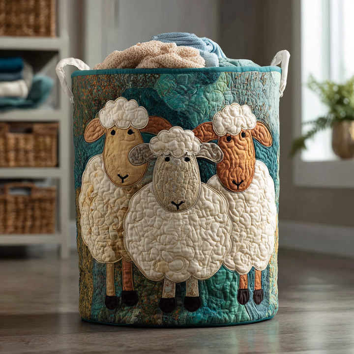 Panier à linge matelassé – Forme de mouton
