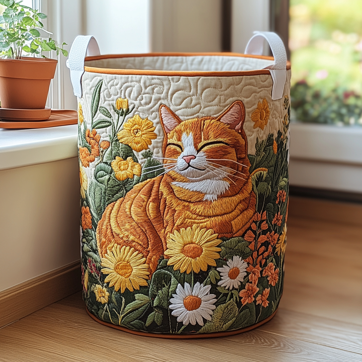 Panier à linge matelassé – Forme de chat