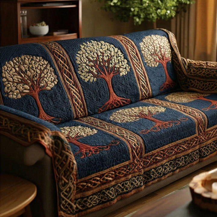 Housse de canapé matelassée – Arbre de vie