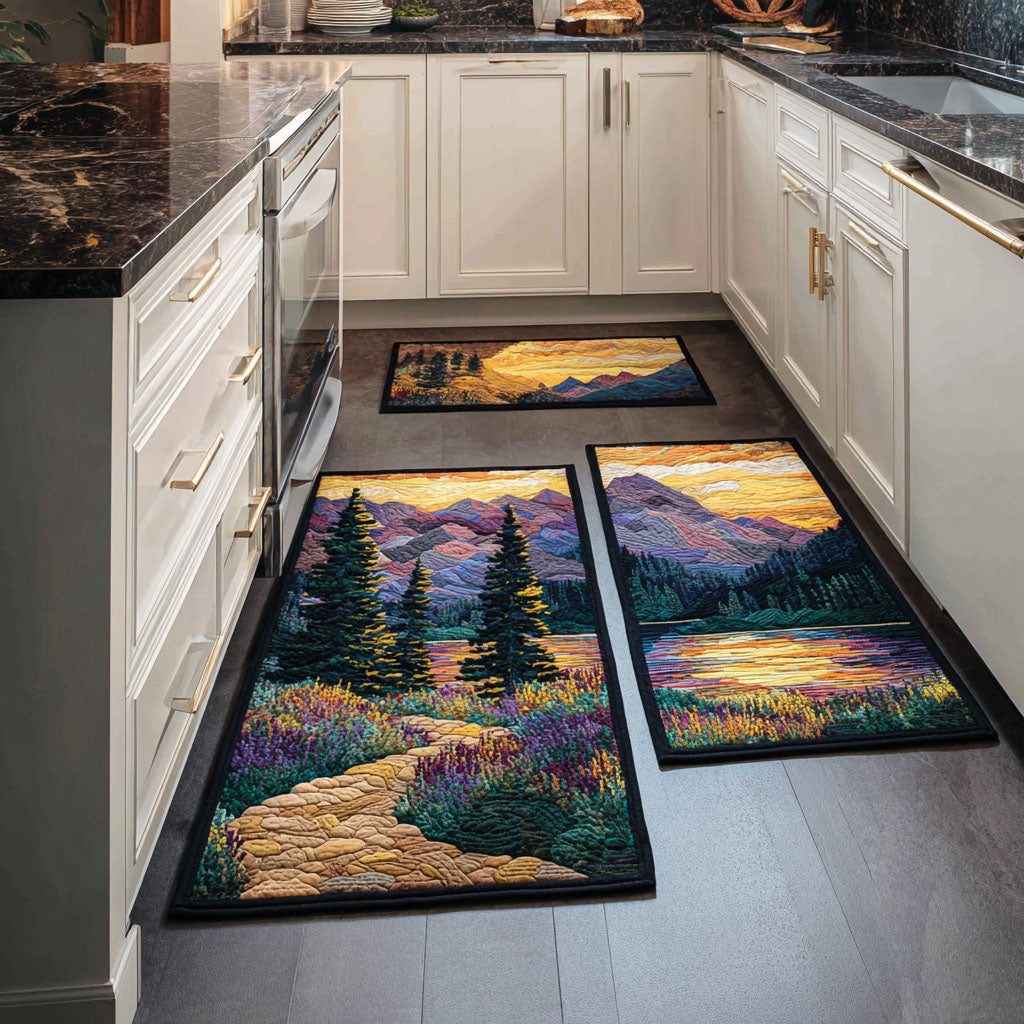 Tapis de cuisine antidérapant – Sentier en forêt