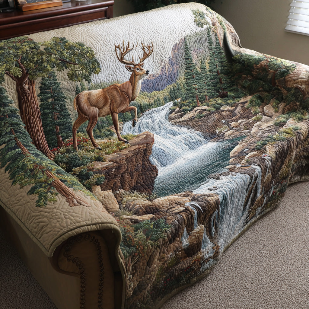 Housse de canapé matelassée – Motif forêt – image 10