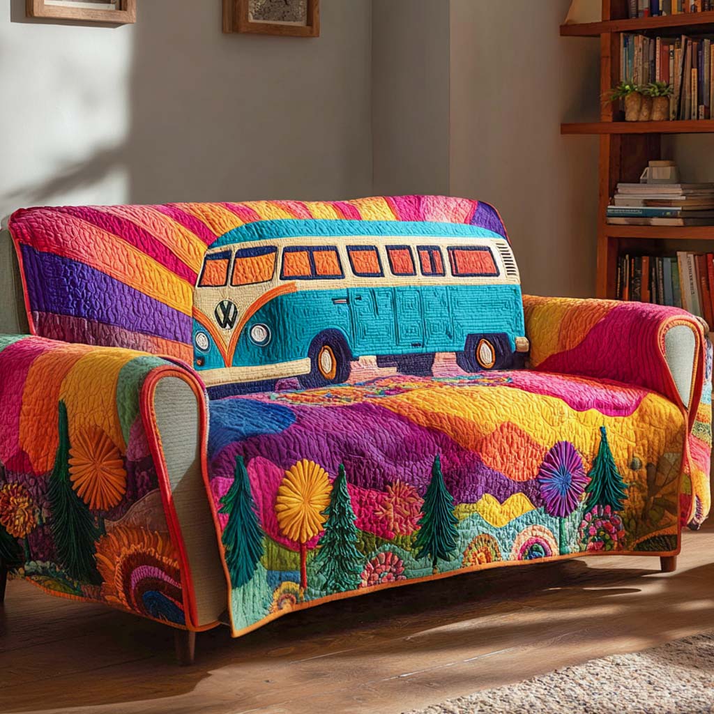 Housse de canapé matelassée – Style hippie