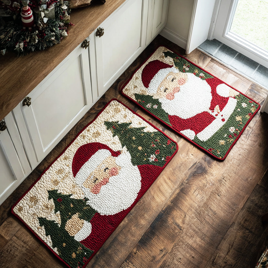 Tapis de cuisine antidérapant – Lumière hivernale de Noël