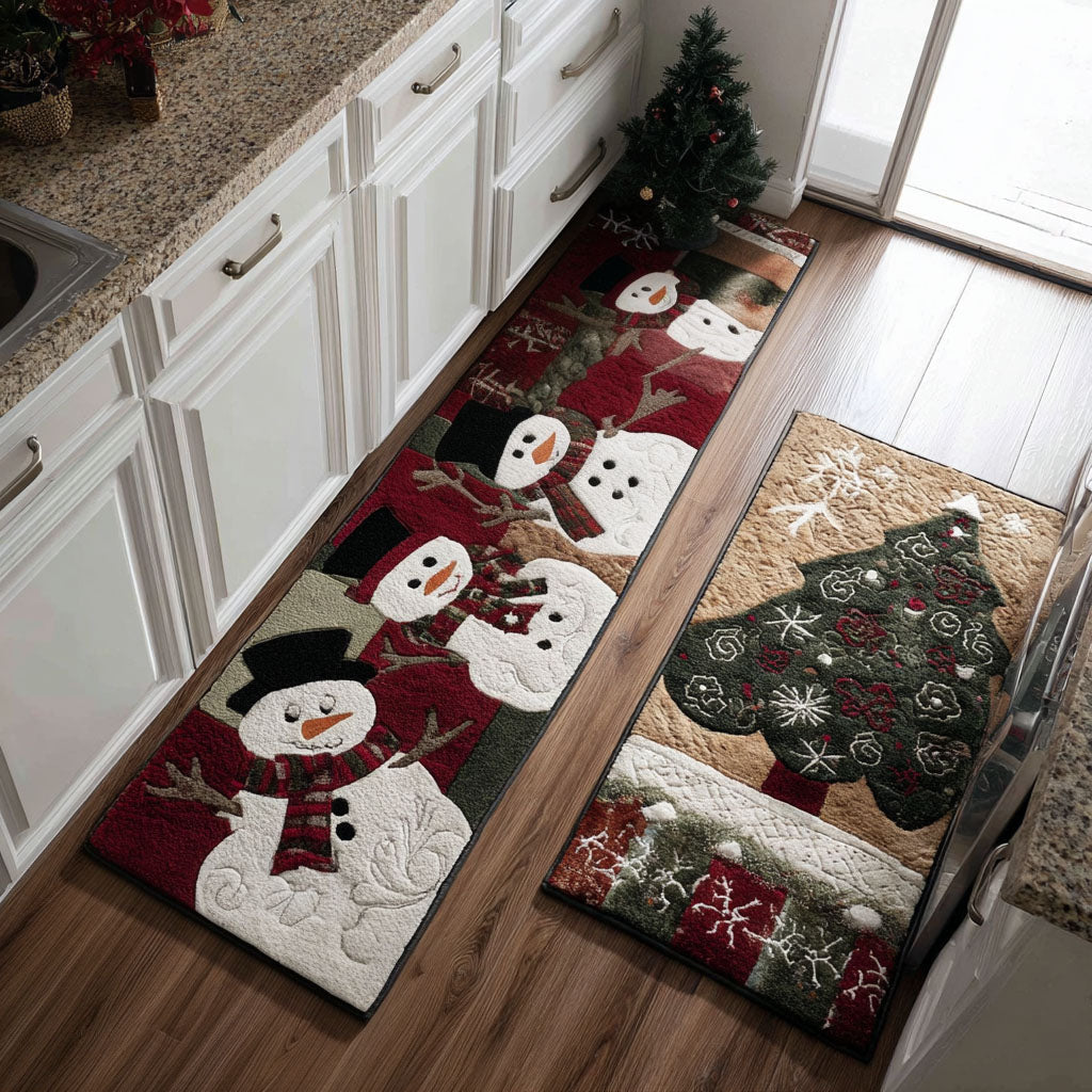 Tapis de cuisine antidérapant – Hiver chaleureux