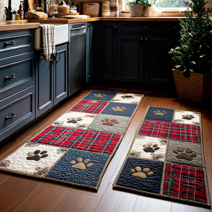 Tapis de cuisine antidérapant – Empreintes de pattes