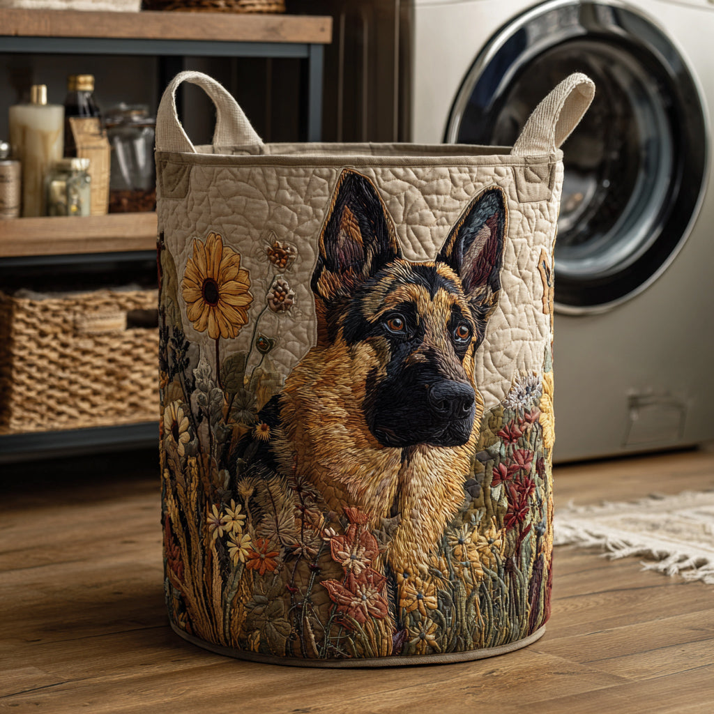 Panier à linge matelassé – Berger allemand – vue 1