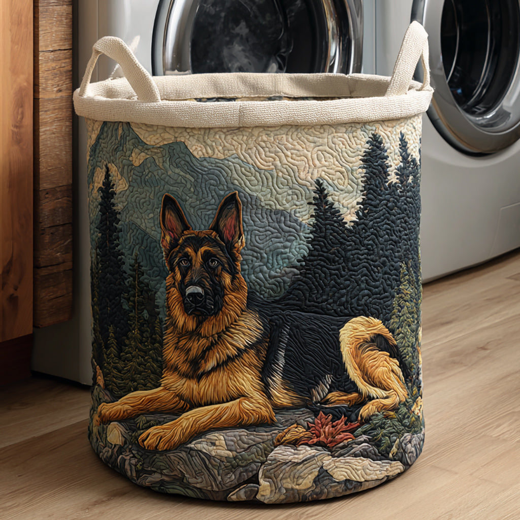Panier à linge matelassé – Berger allemand – vue 1