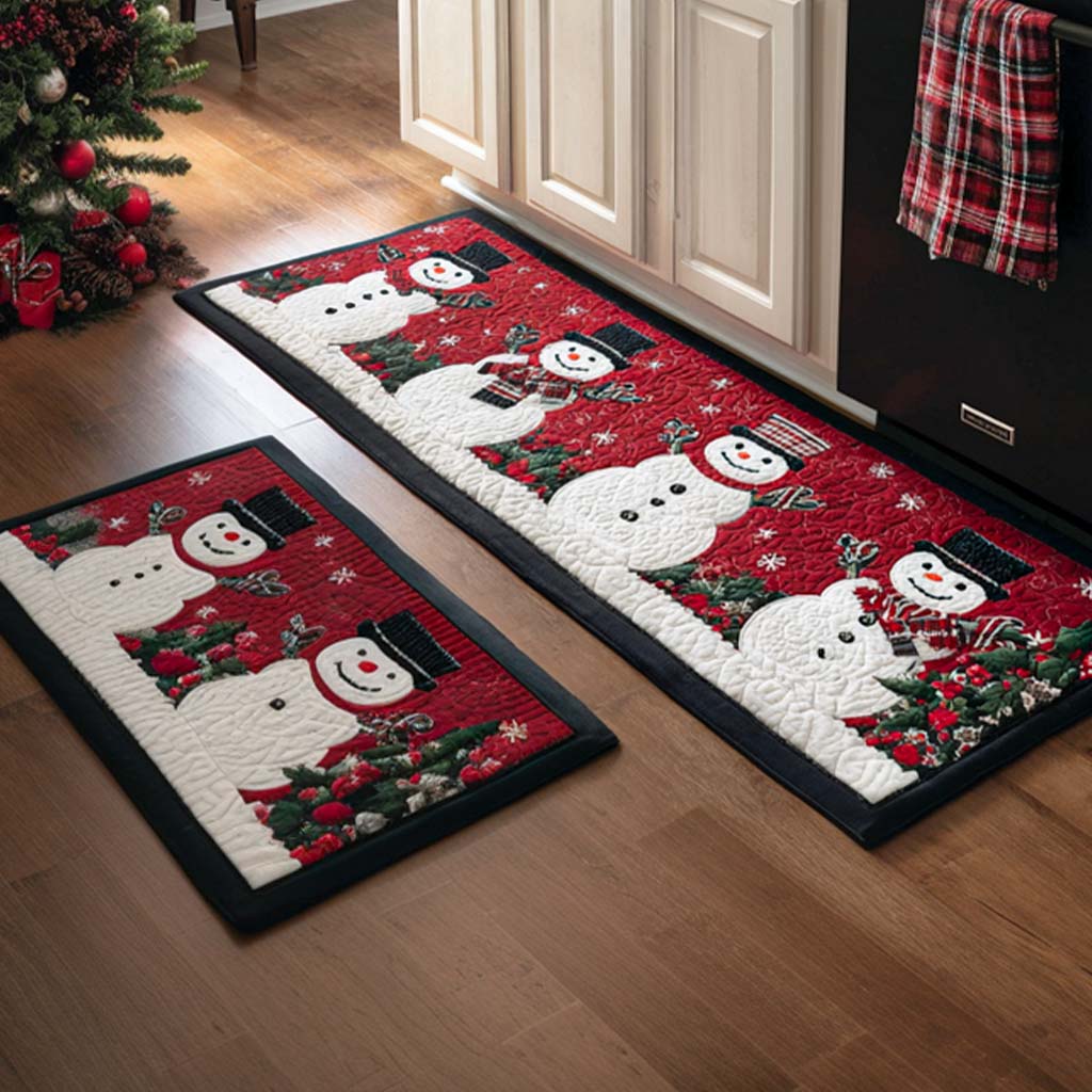 Tapis de cuisine antidérapant – Noël classique