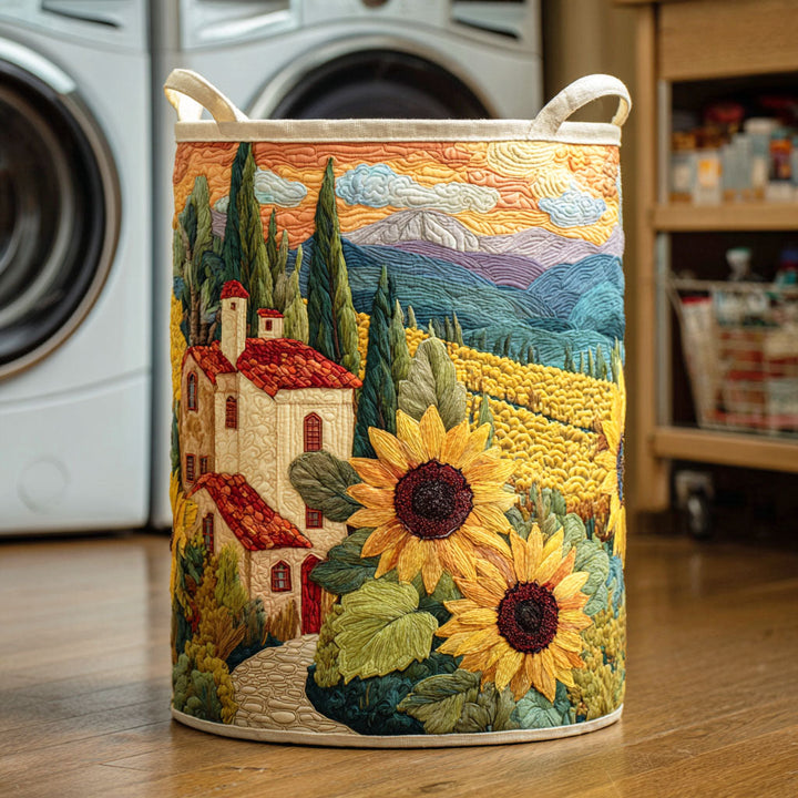 Panier à linge matelassé – Tournesol – vue 4