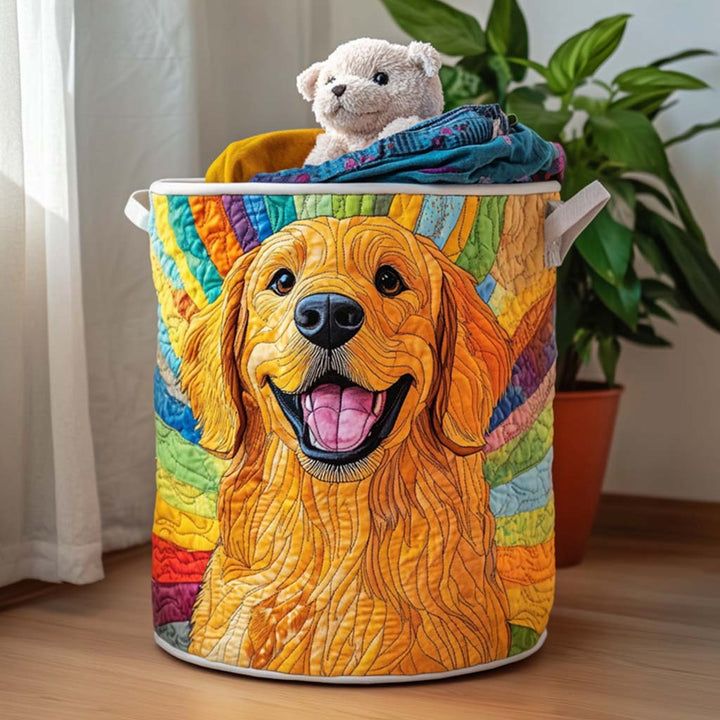 Panier à linge matelassé – Golden Retriever – vue 4