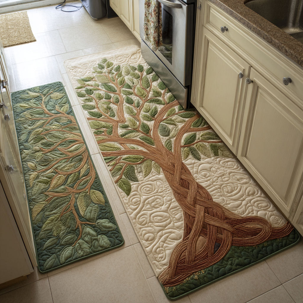 Tapis de cuisine antidérapant – Arbre doré