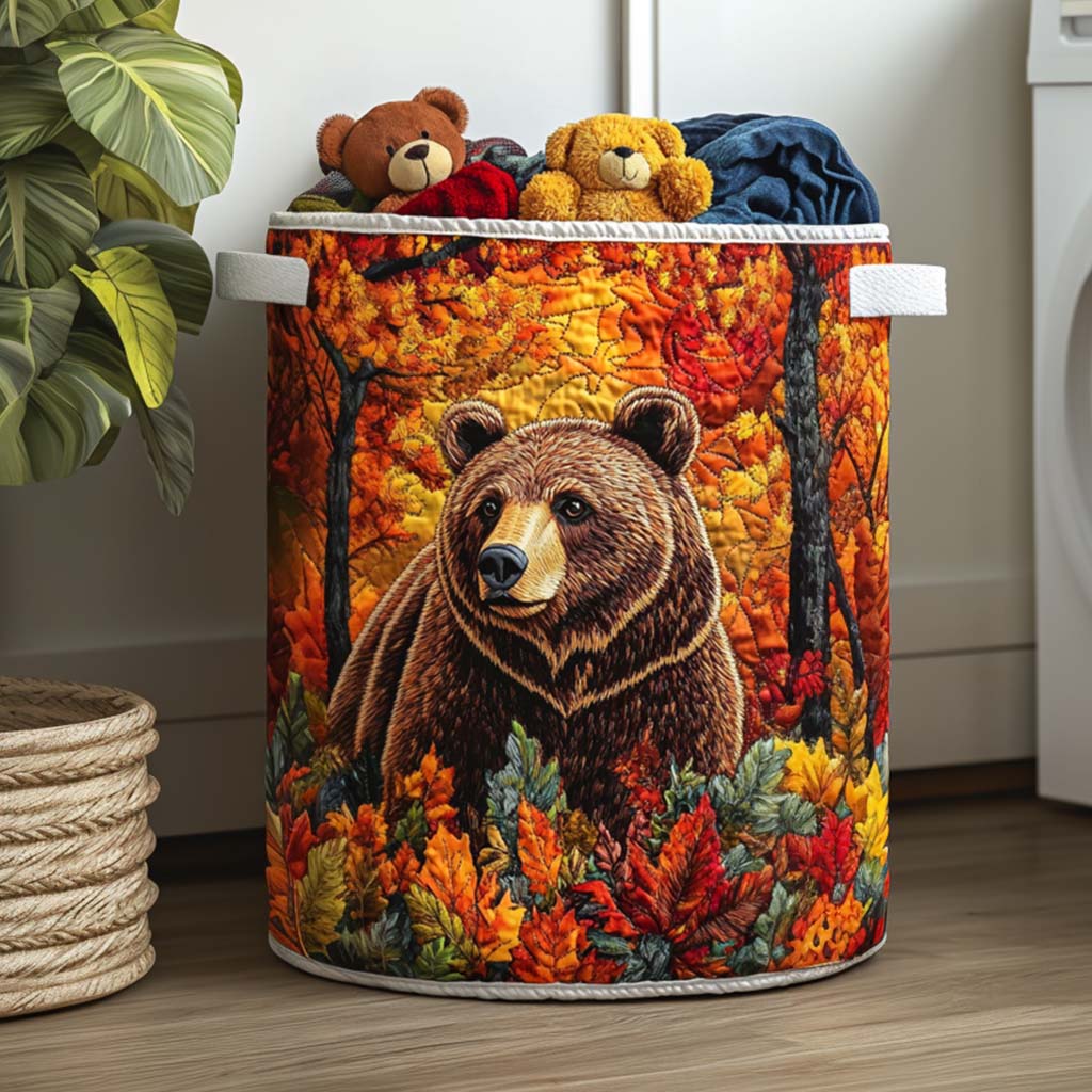 Panier à linge matelassé – Ours – vue 5