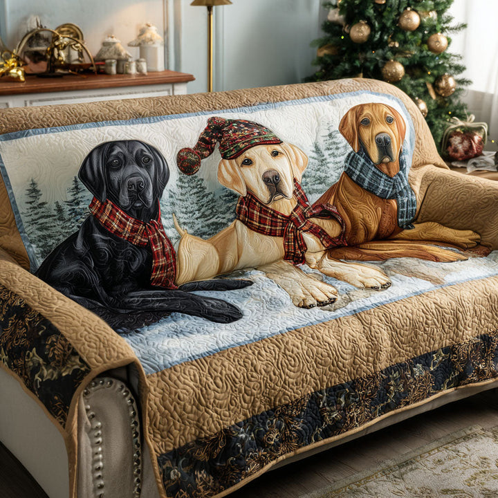 Housse de canapé matelassée – Labrador Retriever