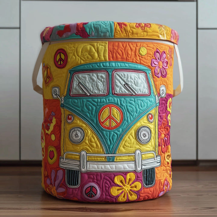 Panier à linge matelassé – Style hippie coloré – vue 1