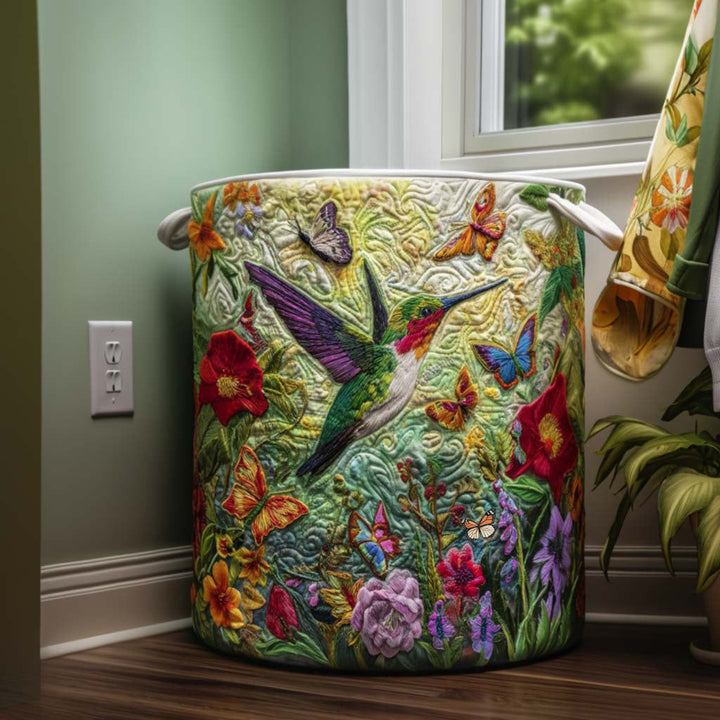 Panier à linge matelassé – Colibri – vue 1