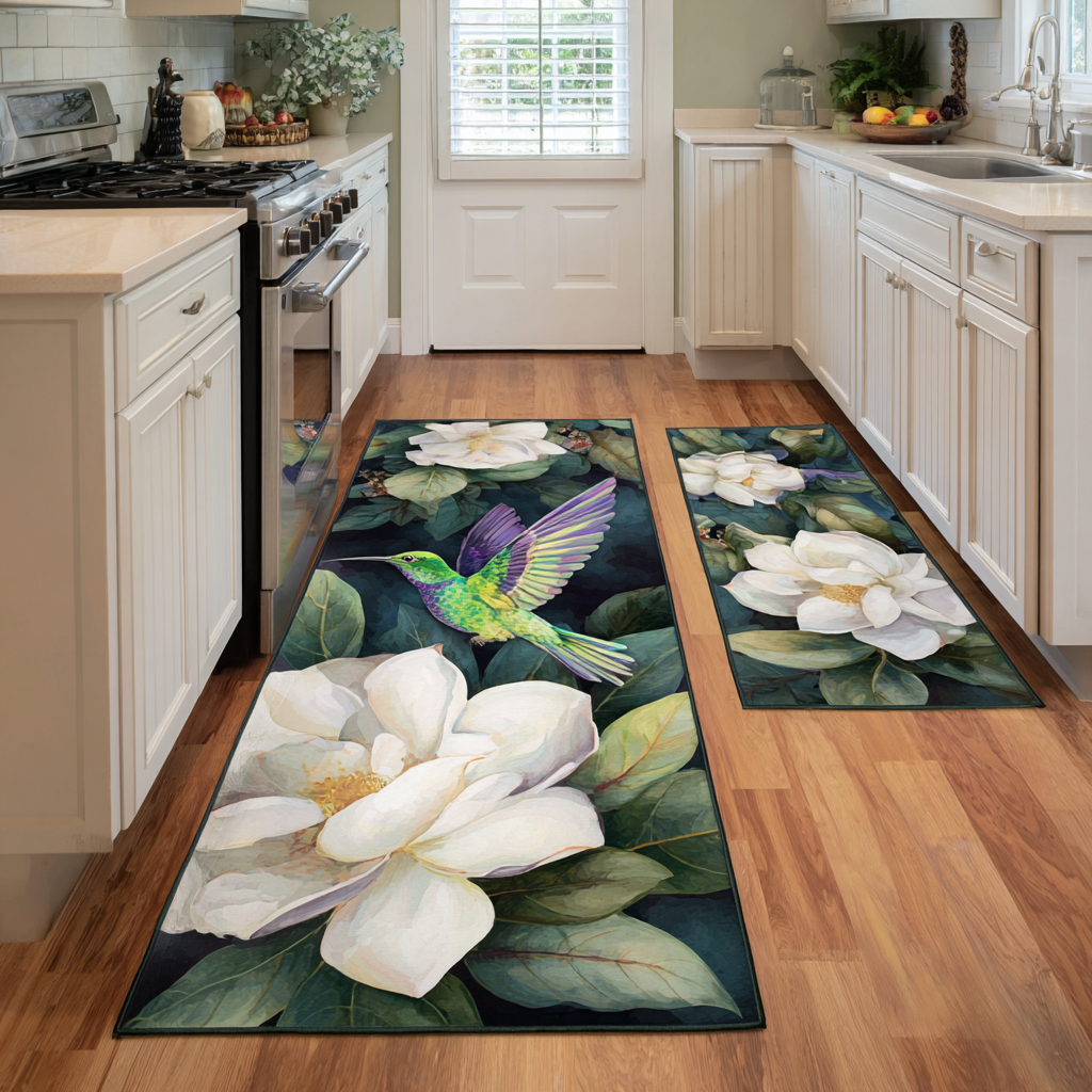 Tapis de cuisine antidérapant – Colibri