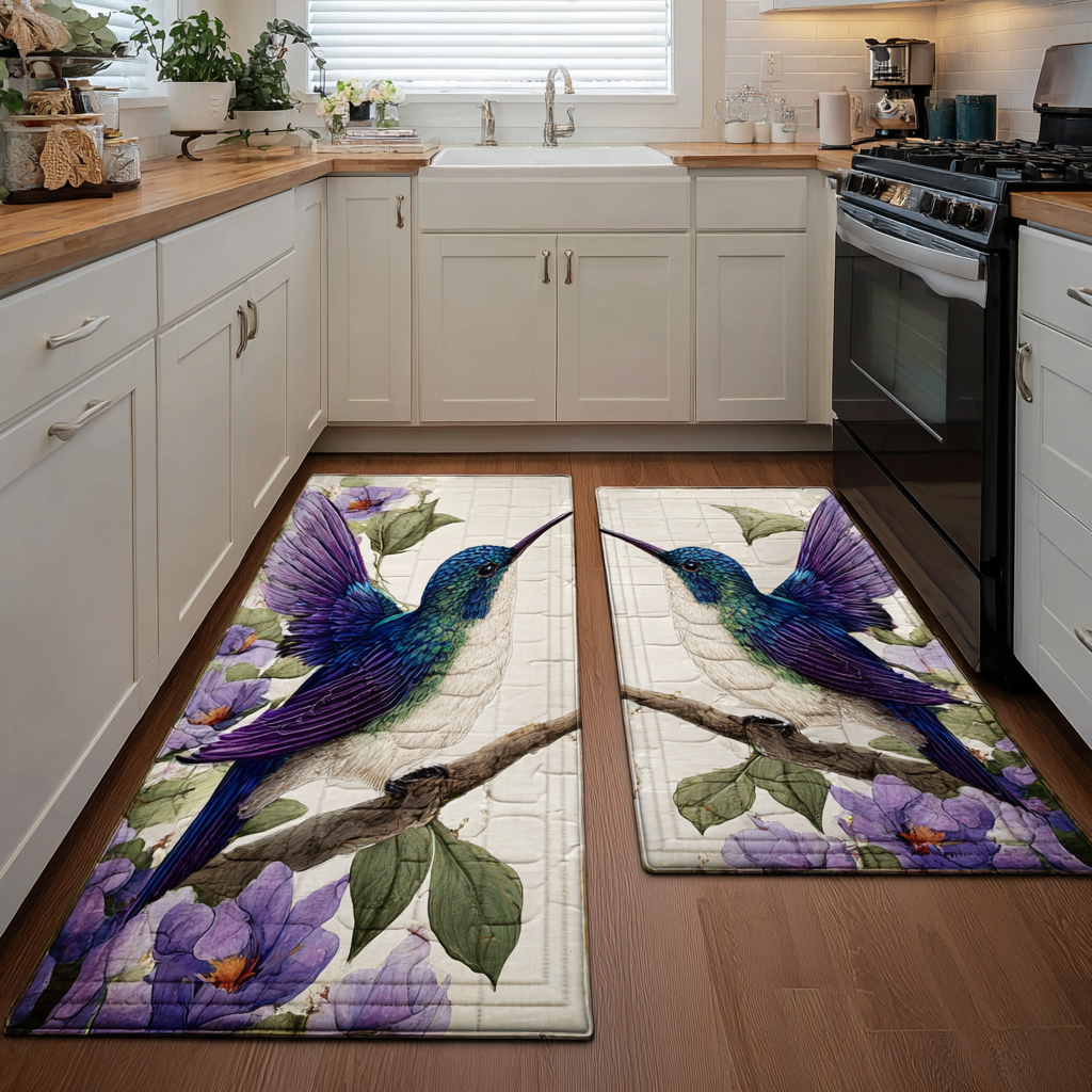 Tapis de cuisine antidérapant – Colibri délicat