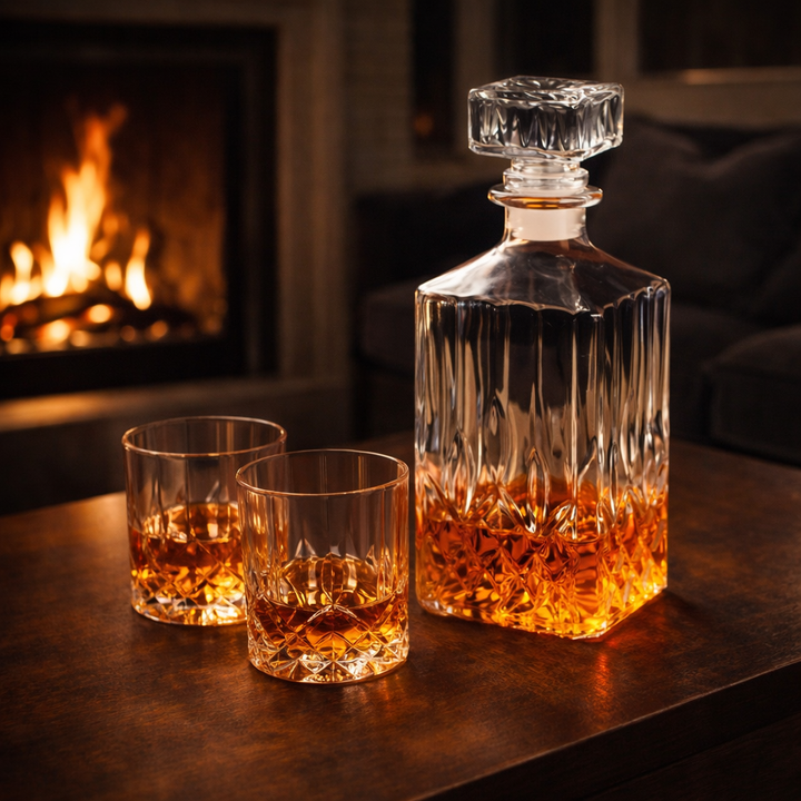 Bouteilles de Whisky - Lot de Bouteille et Verres