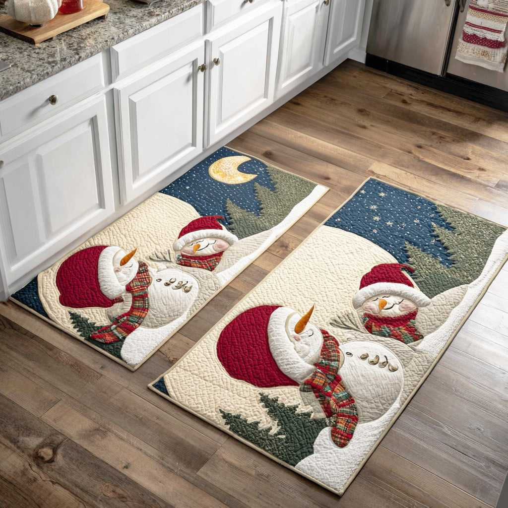 Tapis de cuisine antidérapant – Hiver joyeux et enneigé