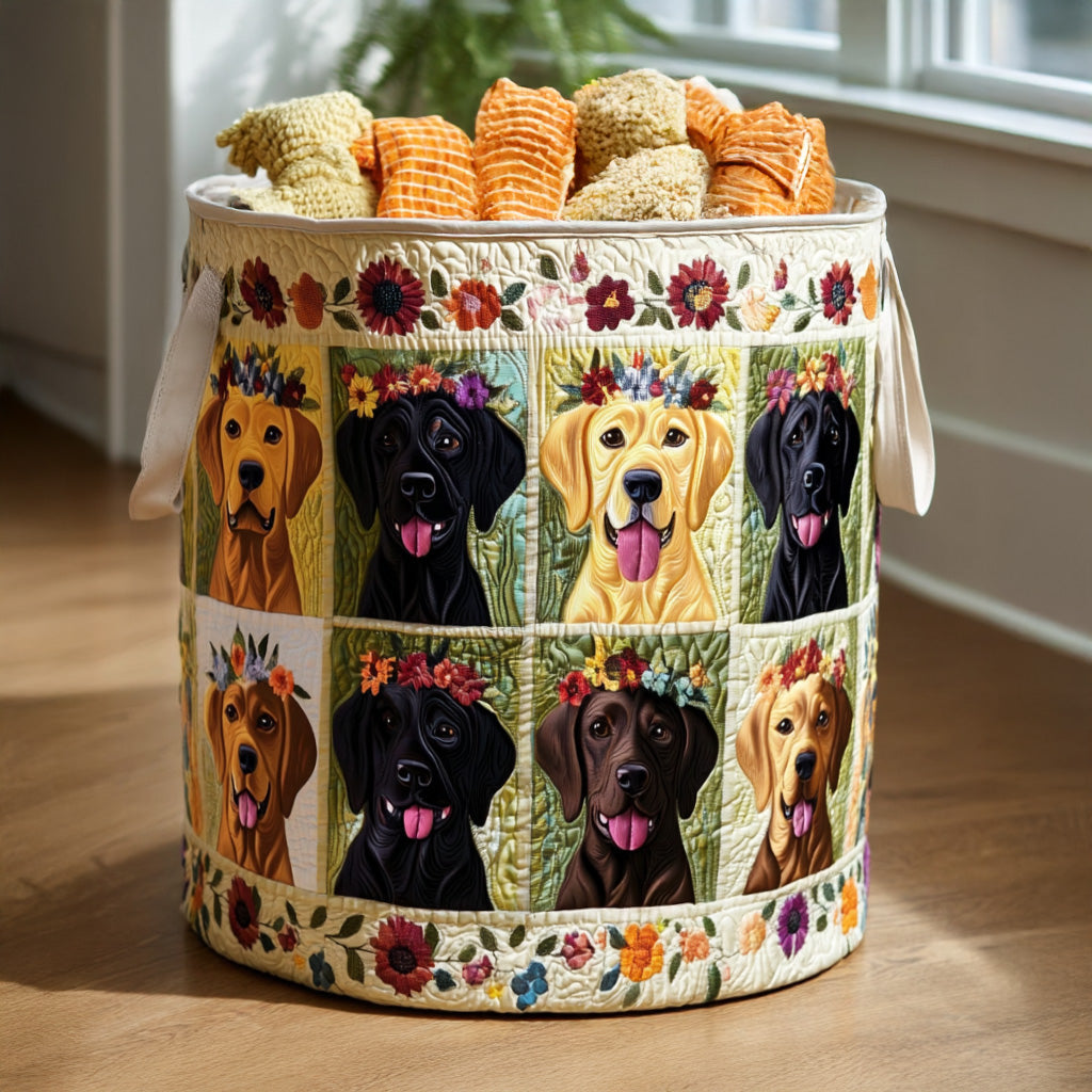 Panier à linge matelassé – Labrador – vue 1