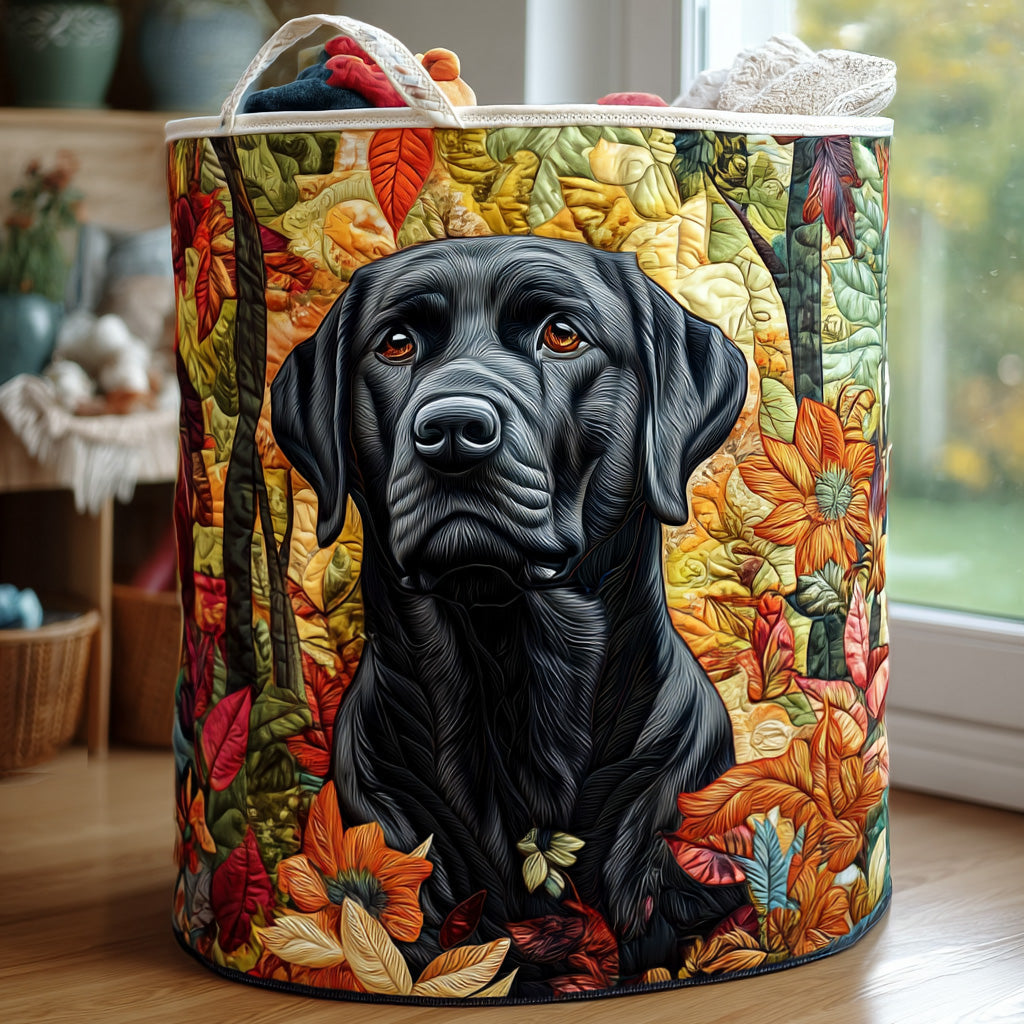 Panier à linge matelassé – Labrador – vue 1