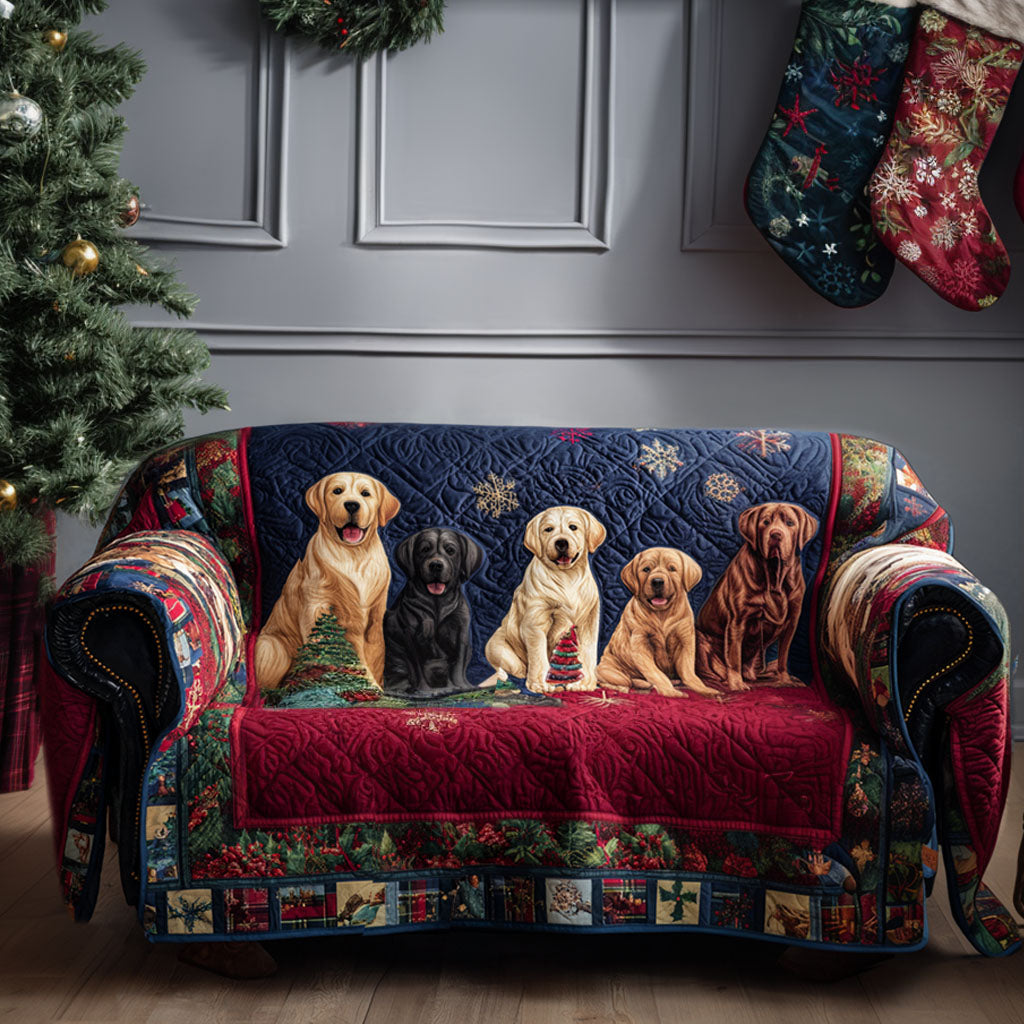 Housse de canapé matelassée – Labrador Retriever