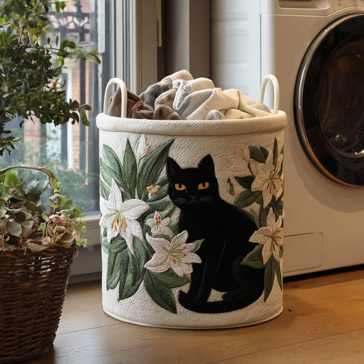 Panier à linge matelassé – Forme de chat