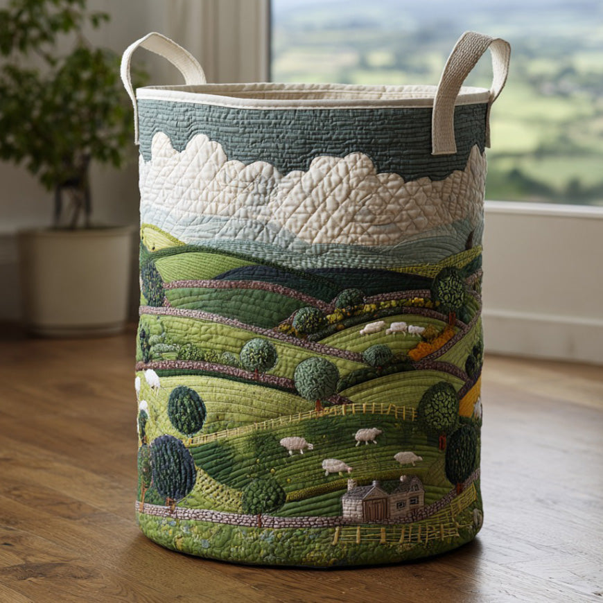 Panier à linge matelassé – Petit mouton – vue 1