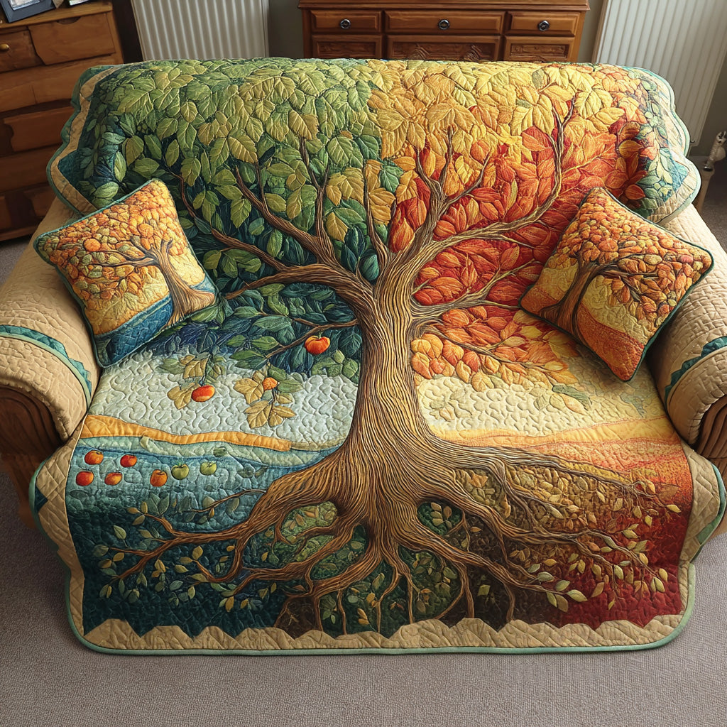 Housse de canapé matelassée – Arbre de vie