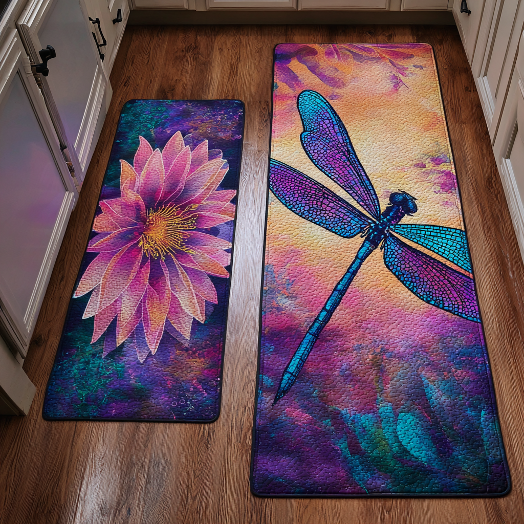 Tapis de cuisine antidérapant – Libellule
